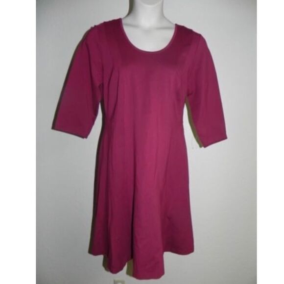 MYNT 1792 Dress Burgundy Plus Size 14W Womens NWT - Picture 1 of 4